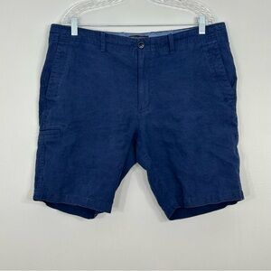 Banana Republic Blue Linen Shorts Men Size 36 Breathable Summer Casual Outdoor